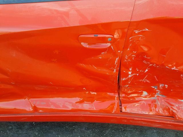 2C3CDXBG5JH179447 - 2018 DODGE CHARGER SX ORANGE photo 10