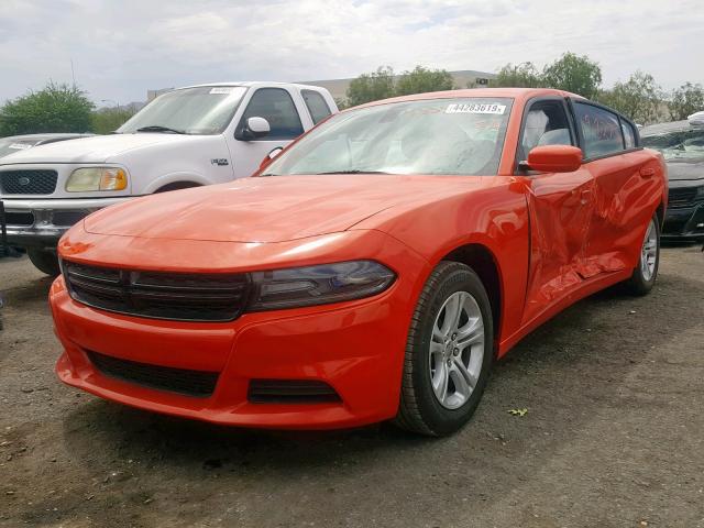 2C3CDXBG5JH179447 - 2018 DODGE CHARGER SX ORANGE photo 2