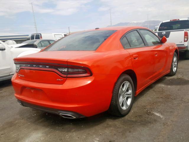 2C3CDXBG5JH179447 - 2018 DODGE CHARGER SX ORANGE photo 4