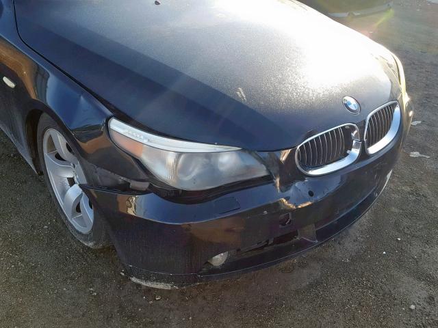 WBANE53587CY08310 - 2007 BMW 525 I BLACK photo 9