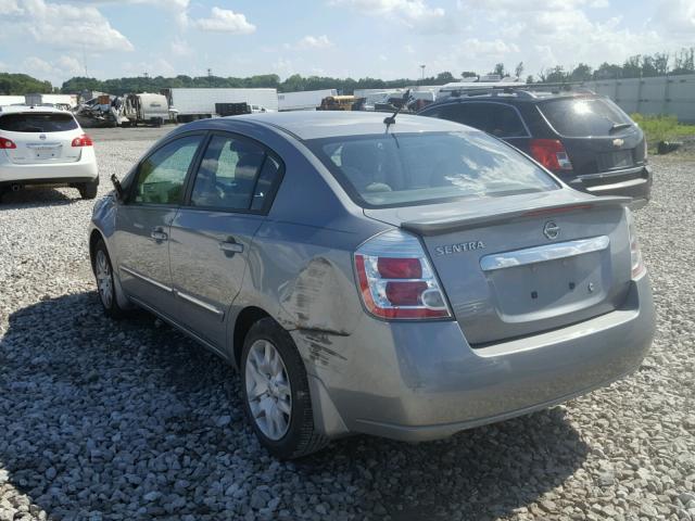 3N1AB6AP6CL765785 - 2012 NISSAN SENTRA 2.0 GRAY photo 3