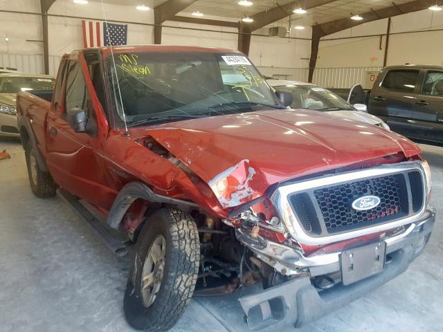 1FTZR45E04PA20027 - 2004 FORD RANGER SUP RED photo 1