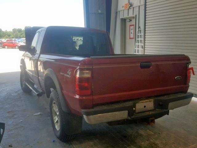 1FTZR45E04PA20027 - 2004 FORD RANGER SUP RED photo 3