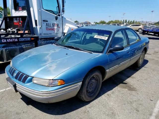 2C3EL56TXPH537092 - 1993 CHRYSLER CONCORDE TURQUOISE photo 2