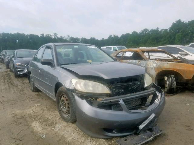 2HGES16395H571465 - 2005 HONDA CIVIC DX V GRAY photo 1