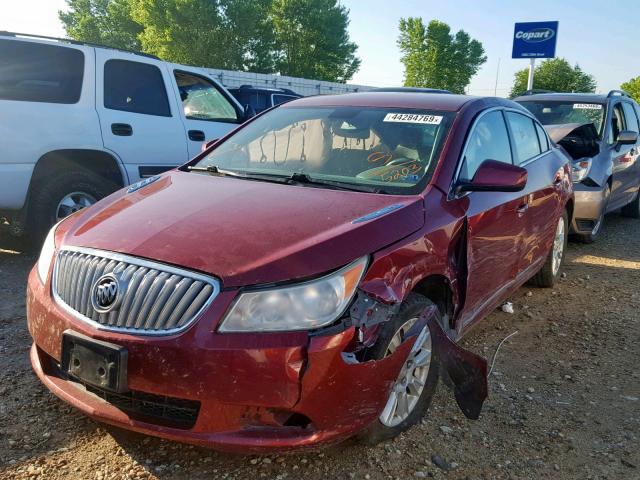 1G4GA5ED0BF285203 - 2011 BUICK LACROSSE C RED photo 2