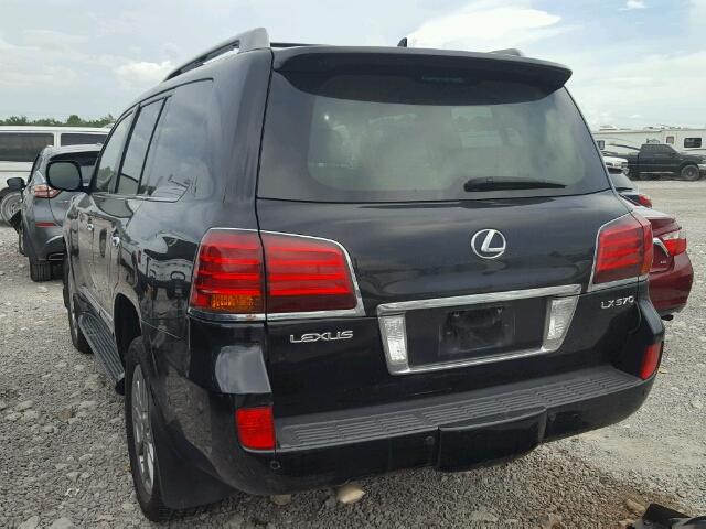 JTJHY00W394026739 - 2009 LEXUS LX 570 BLACK photo 3