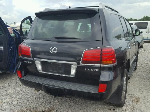 JTJHY00W394026739 - 2009 LEXUS LX 570 BLACK photo 4