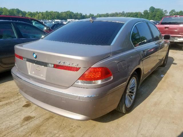 WBAGN635X4DS54515 - 2004 BMW 745 LI TAN photo 4