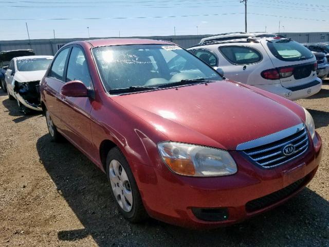 KNAFE122485526224 - 2008 KIA SPECTRA EX RED photo 1