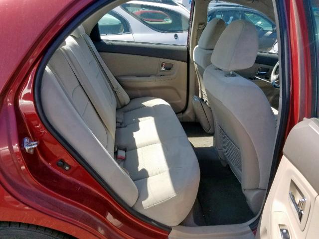 KNAFE122485526224 - 2008 KIA SPECTRA EX RED photo 6