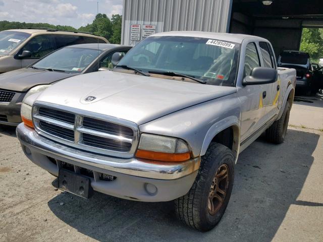 1D7HG48N33S356009 - 2003 DODGE DAKOTA QUA SILVER photo 2