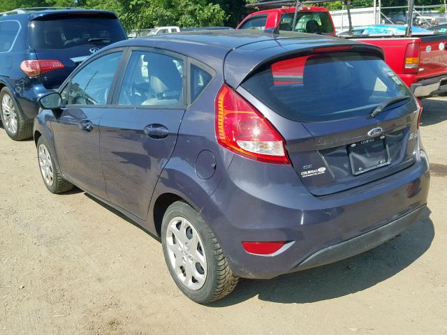 3FADP4EJ6CM110189 - 2012 FORD FIESTA SE GRAY photo 3