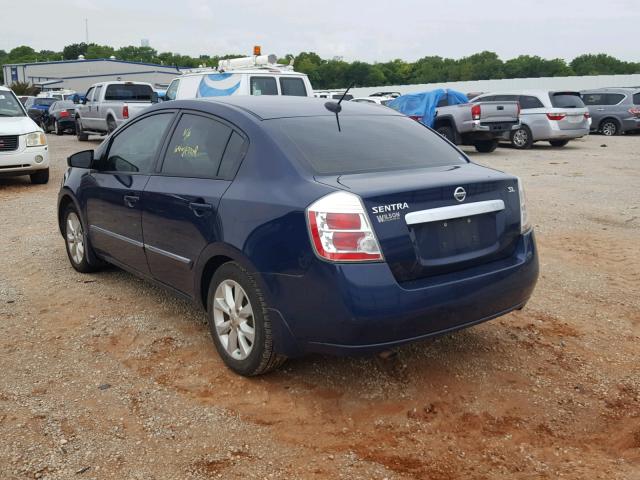 3N1AB6AP9AL656721 - 2010 NISSAN SENTRA 2.0 BLUE photo 3