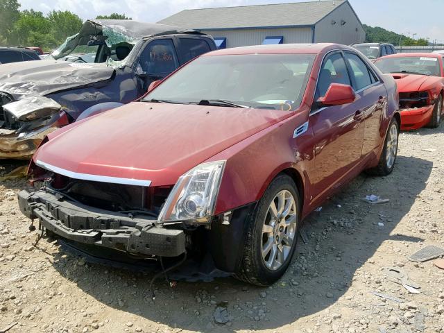 1G6DP57V580113002 - 2008 CADILLAC CTS HI FEA RED photo 2