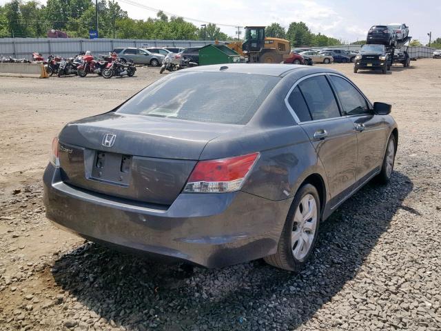 1HGCP26858A142093 - 2008 HONDA ACCORD EXL GRAY photo 4