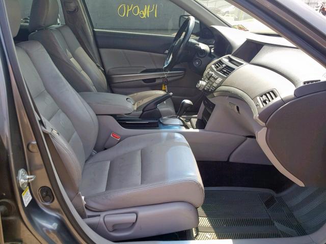 1HGCP26858A142093 - 2008 HONDA ACCORD EXL GRAY photo 5