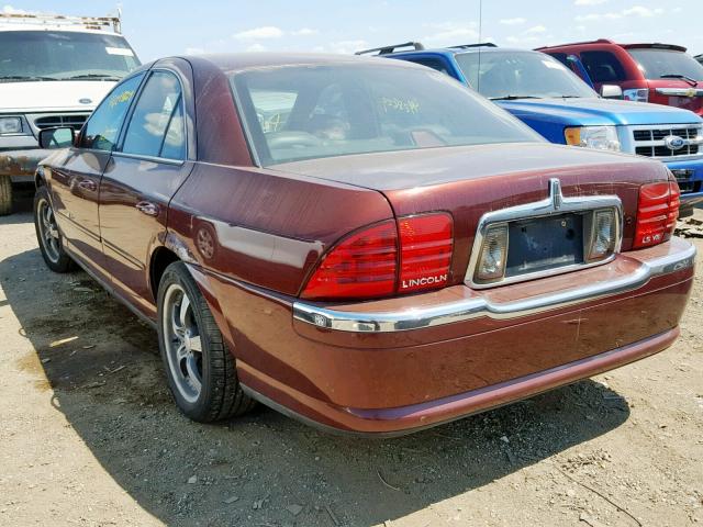 1LNHM87A61Y642421 - 2001 LINCOLN LS MAROON photo 3