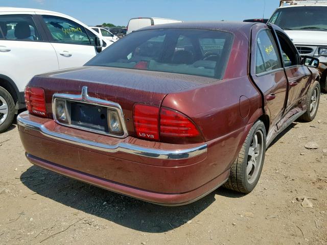 1LNHM87A61Y642421 - 2001 LINCOLN LS MAROON photo 4