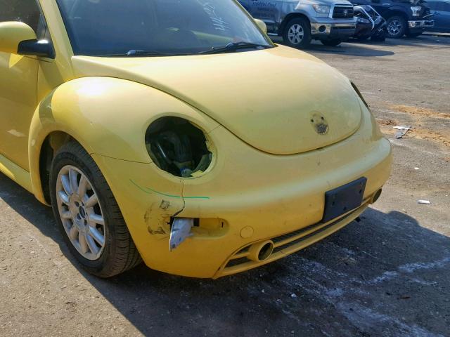 3VWCK31C05M402247 - 2005 VOLKSWAGEN NEW BEETLE Sarı foto 9
