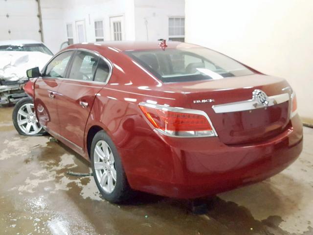 1G4GC5ED0BF233144 - 2011 BUICK LACROSSE C MAROON photo 3