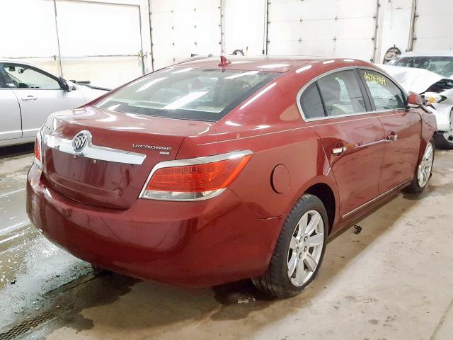 1G4GC5ED0BF233144 - 2011 BUICK LACROSSE C MAROON photo 4