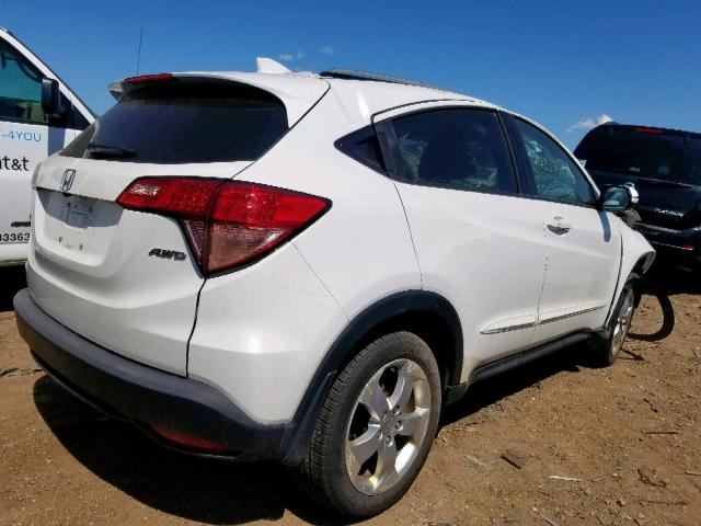 3CZRU6H71GM729366 - 2016 HONDA HR-V EXL WHITE photo 4