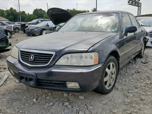 JH4KA96562C002719 - 2002 ACURA 3.5RL BLACK photo 2