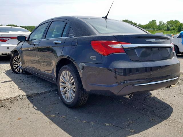 1C3BC2FG9BN516125 - 2011 CHRYSLER 200 LIMITE BLACK photo 3