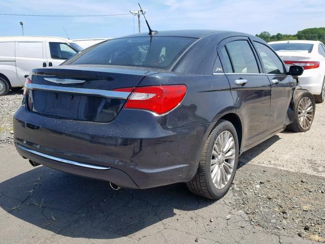 1C3BC2FG9BN516125 - 2011 CHRYSLER 200 LIMITE BLACK photo 4