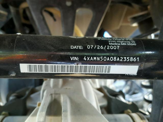 4XAMN50A08A235861 - 2008 POLARIS SPORTSMAN BLUE photo 10