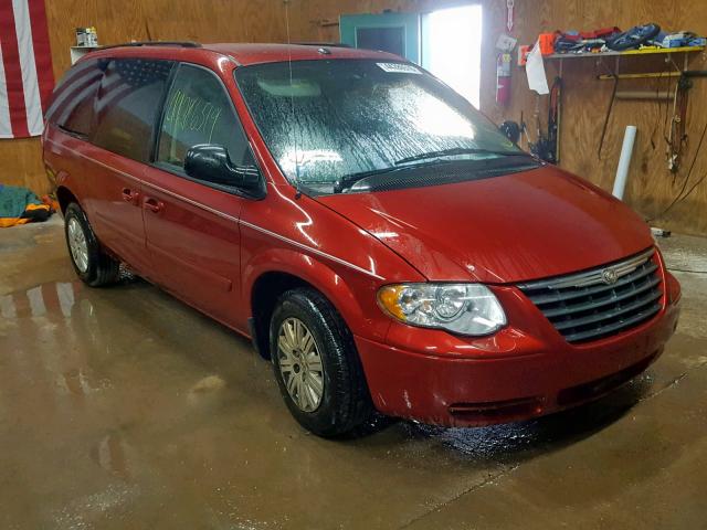 1A4GP44R77B190270 - 2007 CHRYSLER TOWN & COU RED photo 1