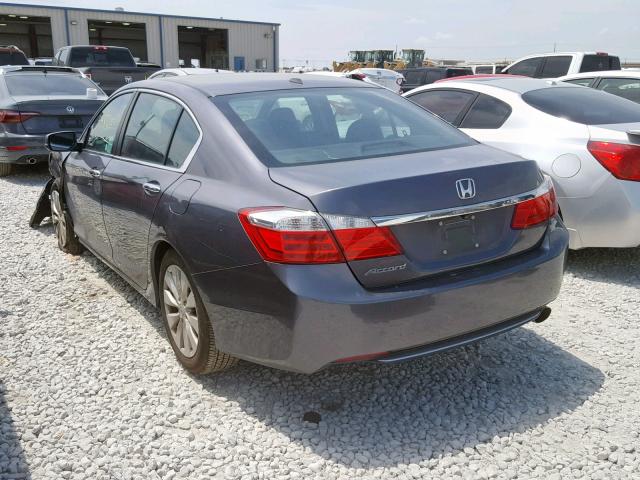 1HGCR2F88EA155099 - 2014 HONDA ACCORD EXL GRAY photo 3