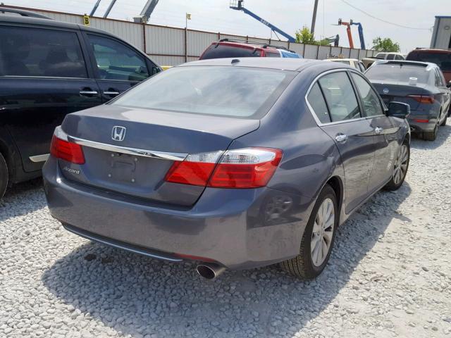 1HGCR2F88EA155099 - 2014 HONDA ACCORD EXL GRAY photo 4