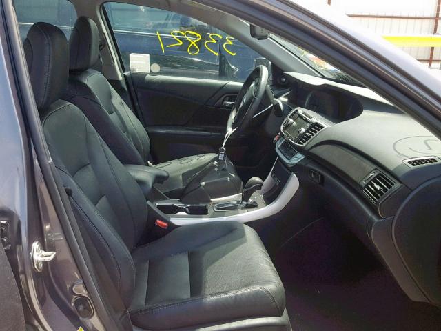 1HGCR2F88EA155099 - 2014 HONDA ACCORD EXL GRAY photo 5