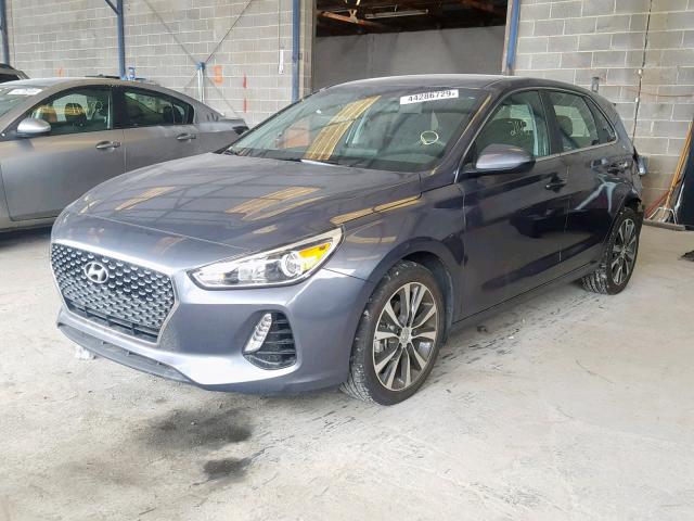 KMHH35LE7JU016586 - 2018 HYUNDAI ELANTRA GT GRAY photo 2