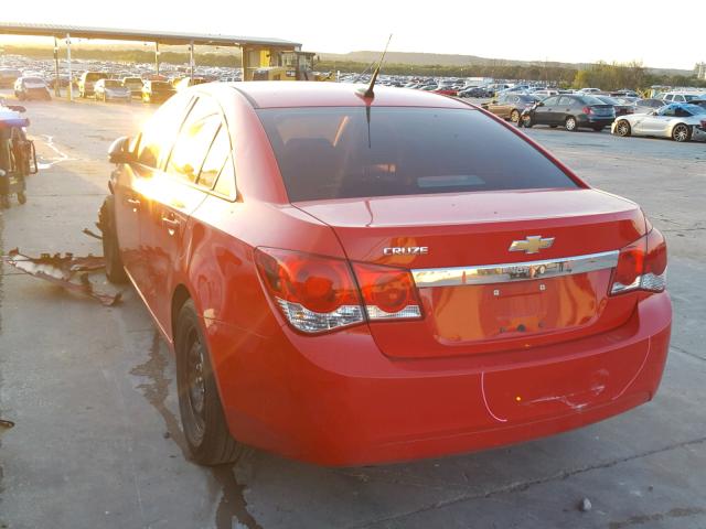 1G1PA5SH5E7455753 - 2014 CHEVROLET CRUZE LS RED photo 3