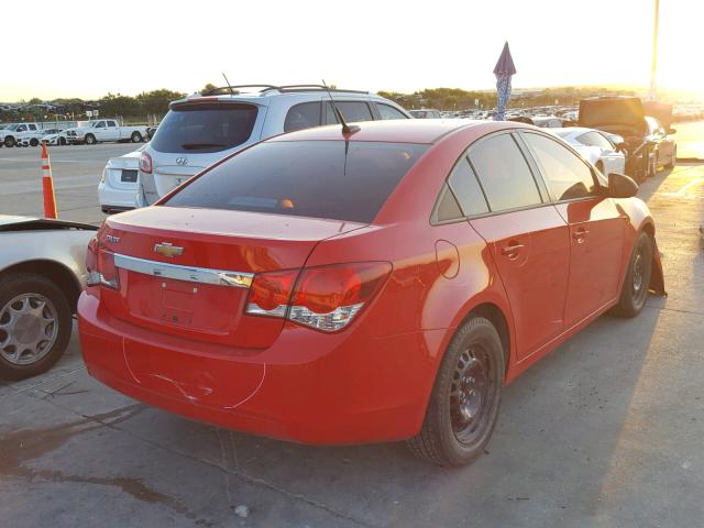 1G1PA5SH5E7455753 - 2014 CHEVROLET CRUZE LS RED photo 4