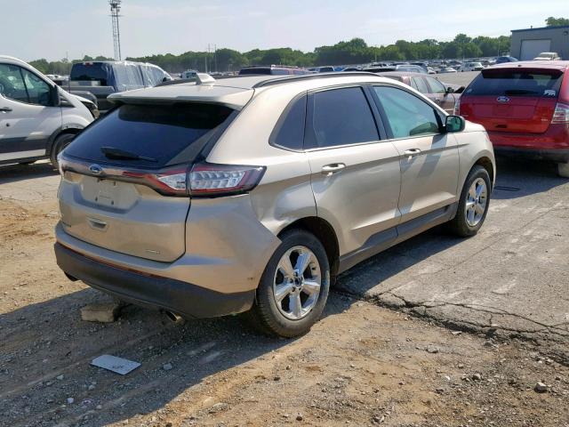 2FMPK3G93JBC00381 - 2018 FORD EDGE SE GOLD photo 4