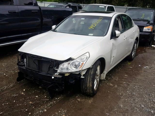 JNKCV61F89M355104 - 2009 INFINITI G37 WHITE photo 2