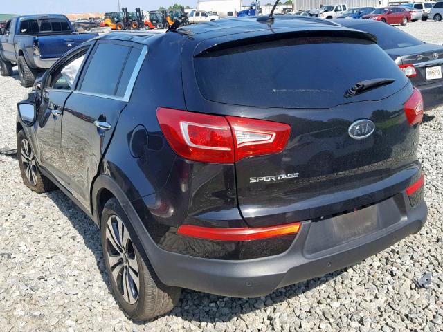 KNDPC3A25C7192700 - 2012 KIA SPORTAGE E BLACK photo 3