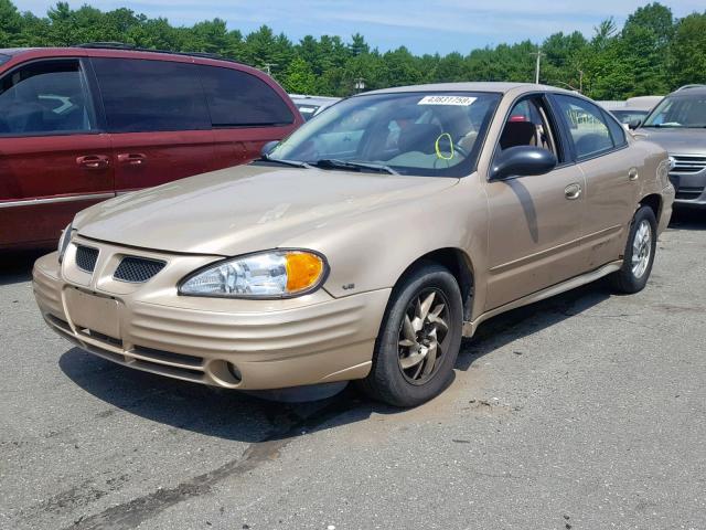 1G2NF52E53M635548 - 2003 PONTIAC GRAND AM S BEIGE photo 2