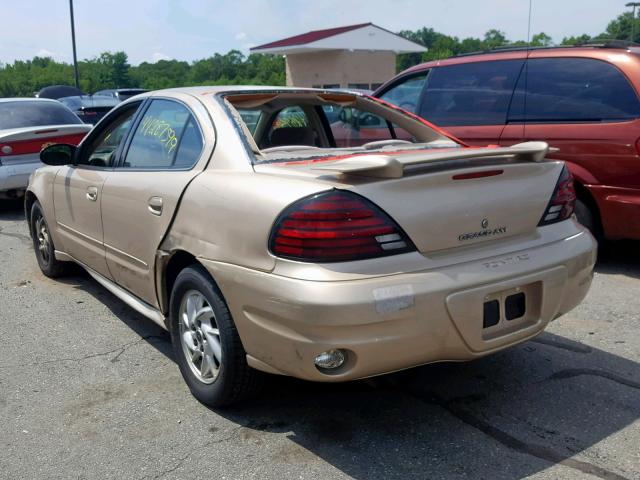 1G2NF52E53M635548 - 2003 PONTIAC GRAND AM S BEIGE photo 3