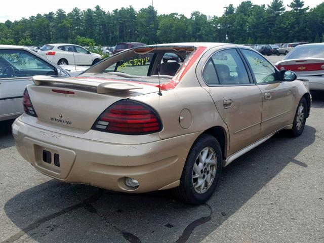1G2NF52E53M635548 - 2003 PONTIAC GRAND AM S BEIGE photo 4