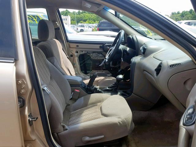 1G2NF52E53M635548 - 2003 PONTIAC GRAND AM S BEIGE photo 5
