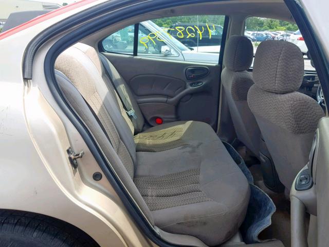 1G2NF52E53M635548 - 2003 PONTIAC GRAND AM S BEIGE photo 6