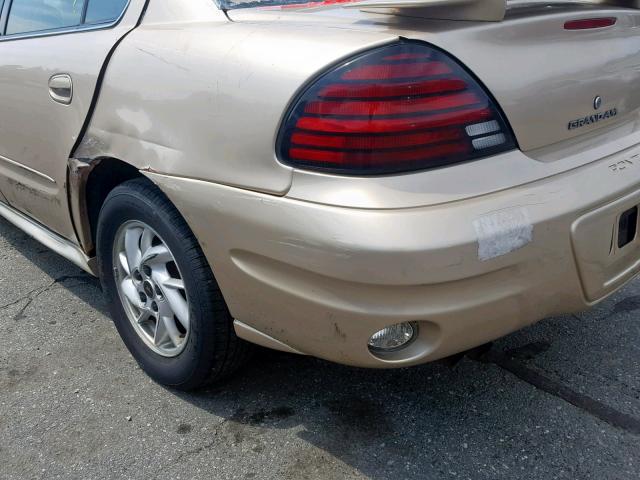 1G2NF52E53M635548 - 2003 PONTIAC GRAND AM S BEIGE photo 9