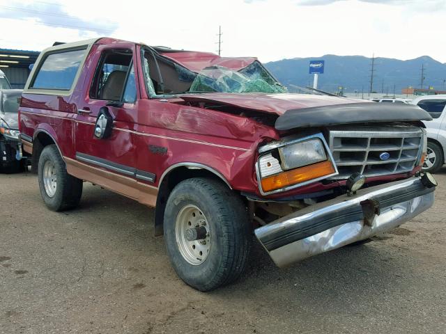 1FMEU15HXRLA74192 - 1994 FORD BRONCO U10 MAROON photo 1