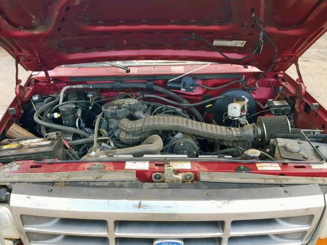 1FMEU15HXRLA74192 - 1994 FORD BRONCO U10 MAROON photo 7