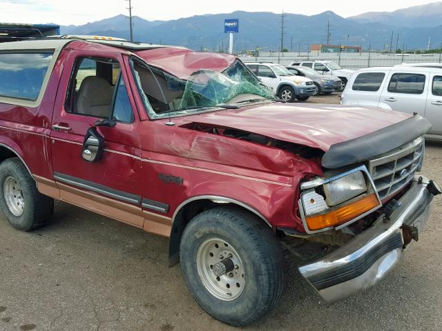 1FMEU15HXRLA74192 - 1994 FORD BRONCO U10 MAROON photo 9